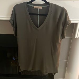 Olive green vneck